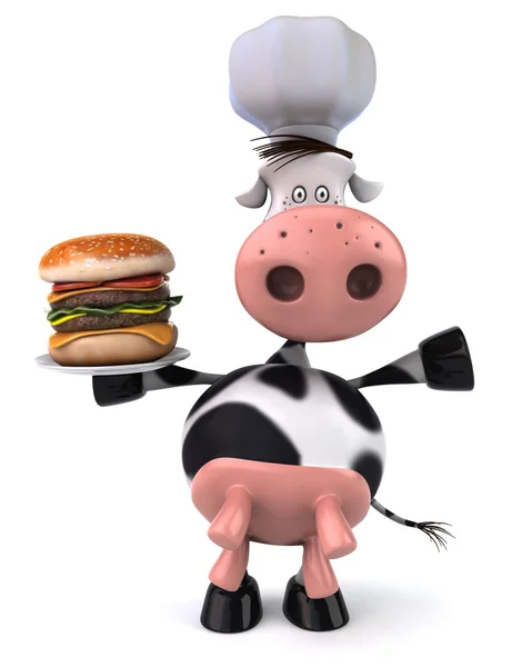 Fun cow chef — Stock Photo, Image