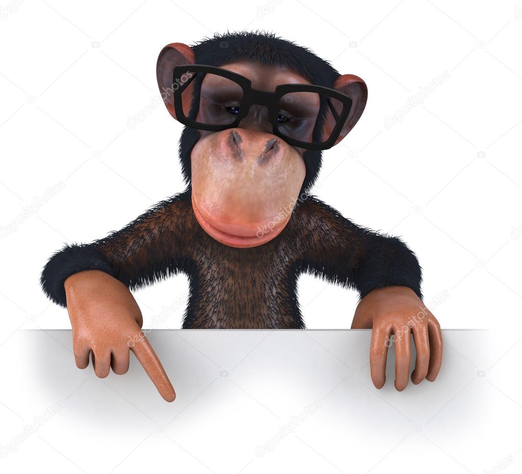 Funny monkey Stock Photo by ©julos 49361739