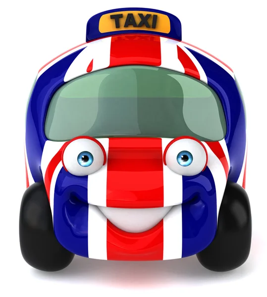 Car with Great Britain flag on it — Stock Photo, Image