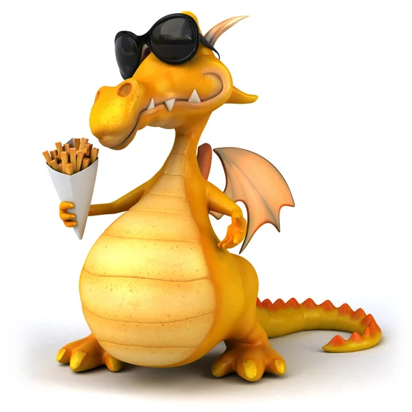 Dragon chef illustration 3D — Photo