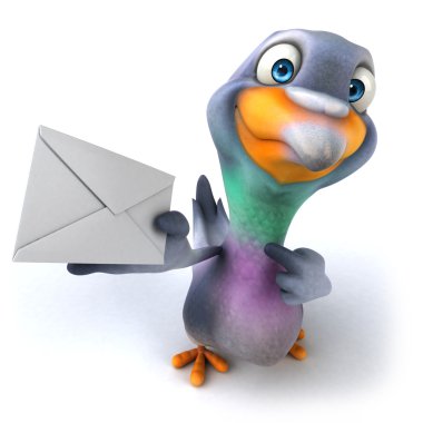 eğlenceli bir güvercin