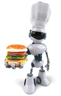 aşçı robot burger ile eğlenceli bir