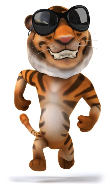 Zabawa tiger w okulary — Zdjęcie stockowe