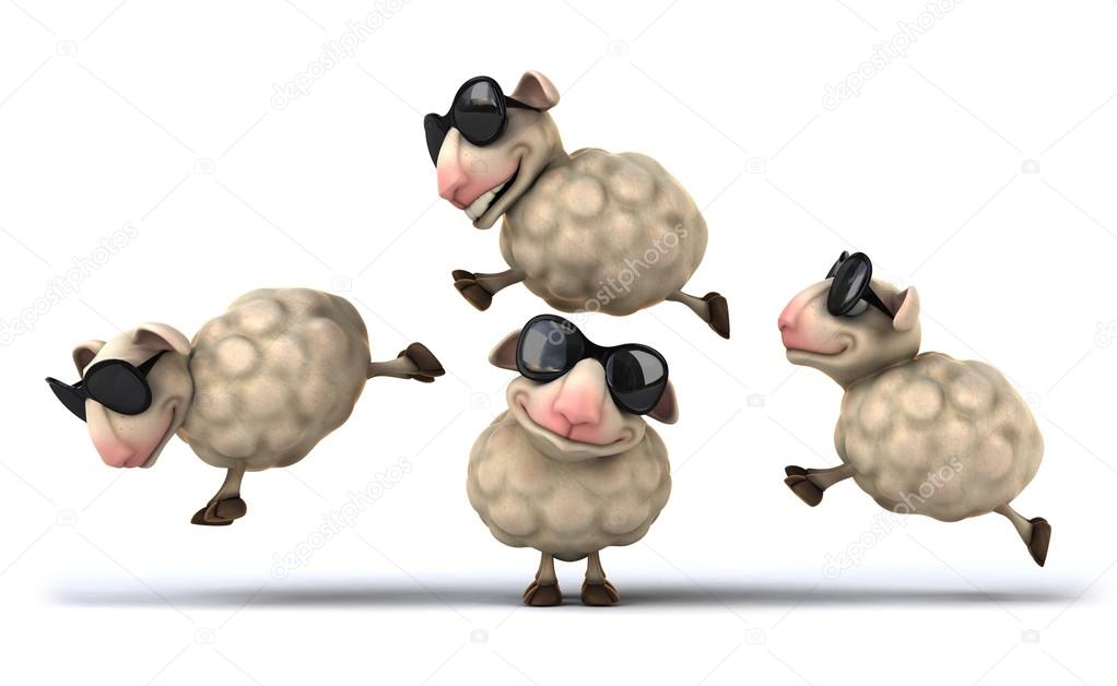 sheep with sunglasses