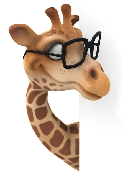 Eğlenceli bir zürafa gözlük — Stok fotoğraf
