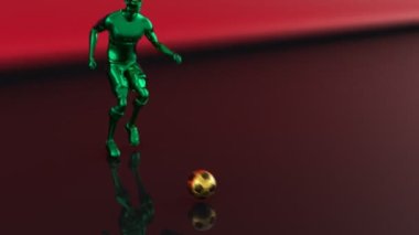 Bir futbol maçının 3D hareket tasarımı