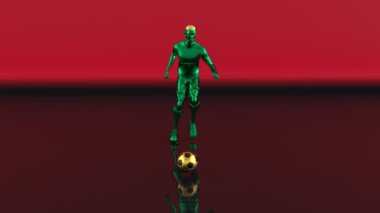 Bir futbol maçının 3D hareket tasarımı