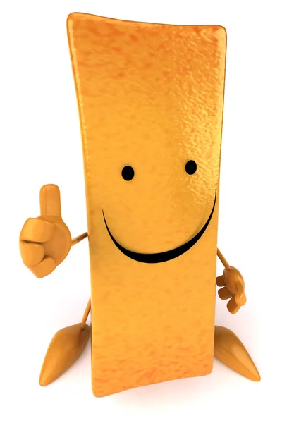 Happy French fry thumb up — Stock Photo, Image