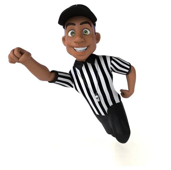 Fun Illustration American Referee Character — Stock Photo, Image