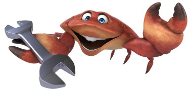 Aracı - 3d çizim ile eğlenceli Yengeç