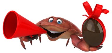 Yumurtalı yengeç - 3D İllüstrasyon