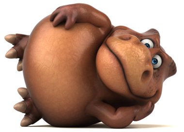 Eğlenceli Trex - 3d çizim