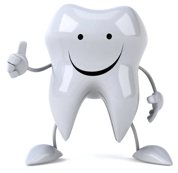 Fun tooth thumb up — Stock Photo, Image