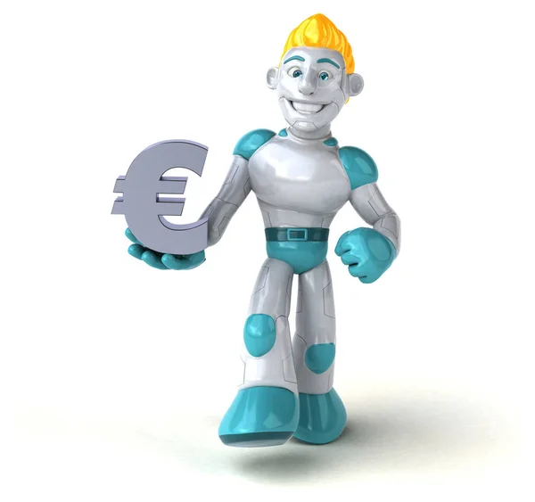 Робот Евро Иллюстрация — стоковое фото