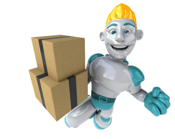 Robot Boxes Illustration — Stock Photo, Image