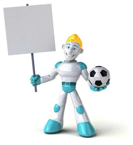 Robot Med Ball Illustrasjon – stockfoto