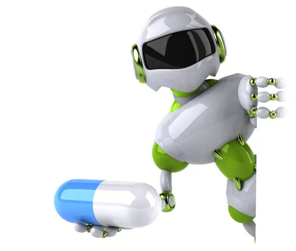 Robot Pill Illustration — Stock Photo, Image