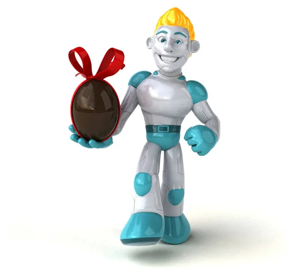Green Robot Egg Illustration — Stock Photo, Image
