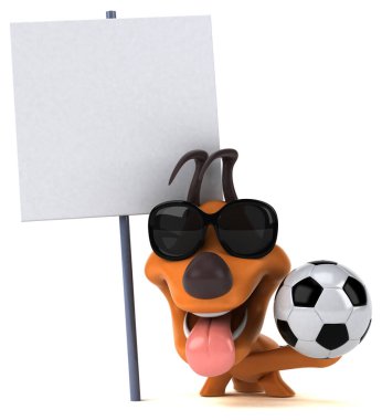 Toplu eğlenceli köpek - 3D Görüntü