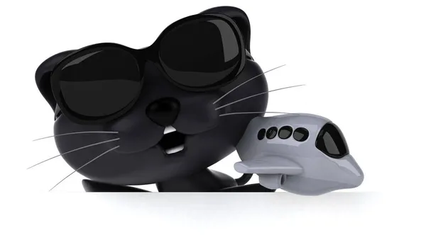Zabawa Kot Płaszczyzną Ilustracja — Zdjęcie stockowe