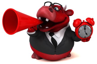 Saati olan Red Bull - 3D Görüntü