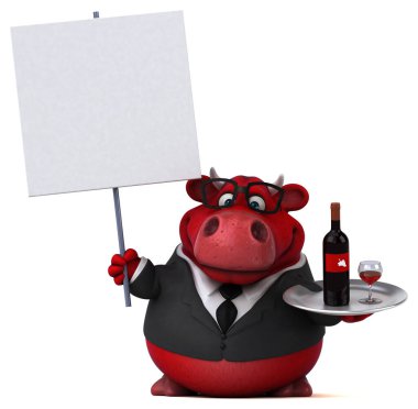 Şaraplı Red Bull - 3D Görüntü