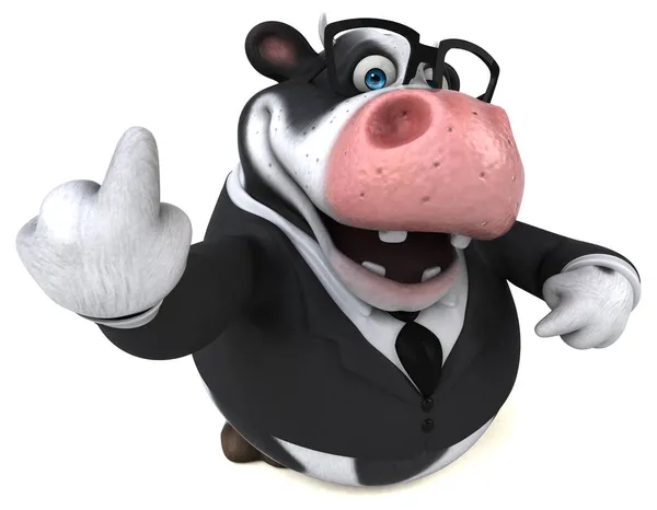 Fun Cow Character Illustration — Stock Photo, Image
