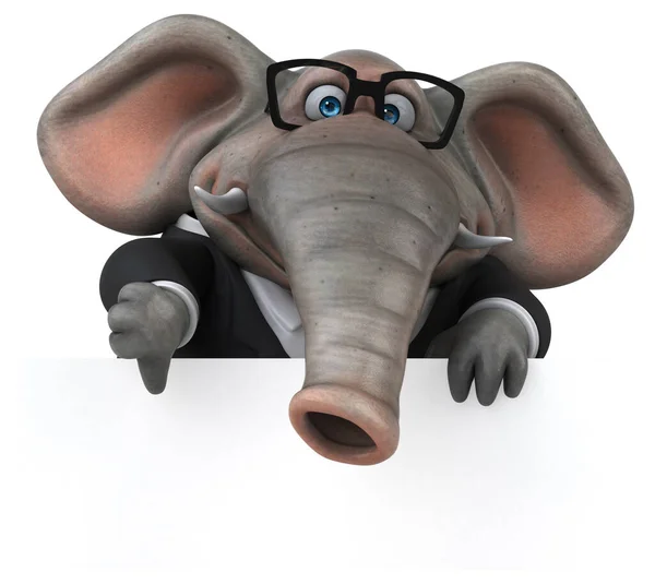 Веселый Слон Персонаж — стоковое фото