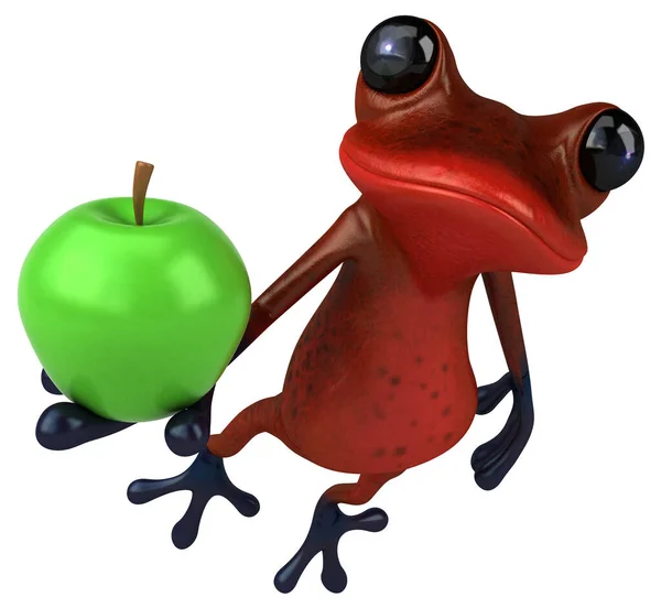 삽화를 우스꽝 스러운 개구리 — 스톡 사진