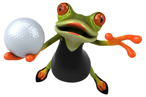 삽화를 재미있는 개구리 — 스톡 사진