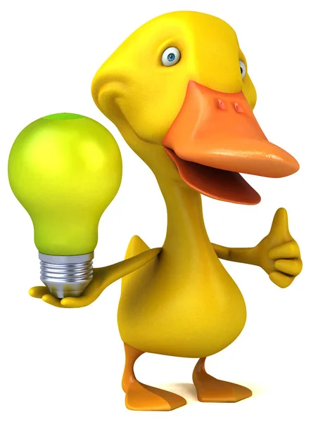 Fun Duck Lamp Illustration — Stock Photo, Image