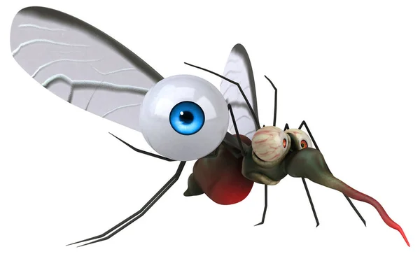 Mosquito Con Ojo Ilustración —  Fotos de Stock