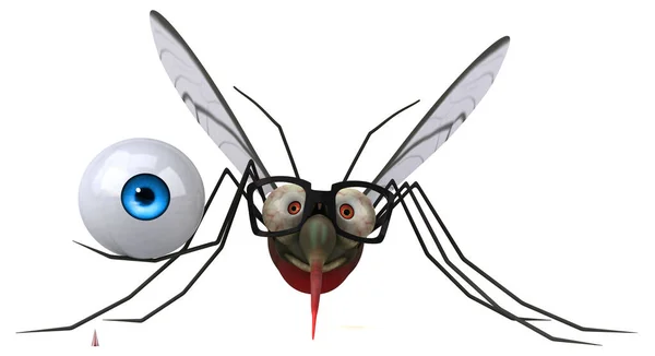 Mosquito Com Olho Ilustração — Fotografia de Stock