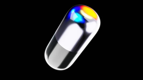 Medical Pill Icon Illustration — Foto Stock
