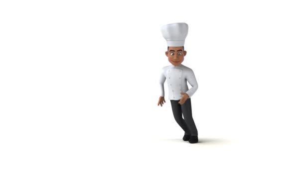 卡通人物厨师跳舞 3D动画 — 图库视频影像