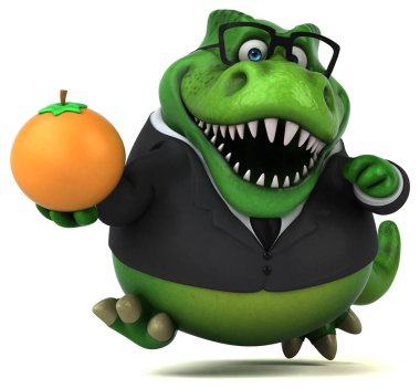 Turuncu - 3d çizim ile eğlenceli Trex