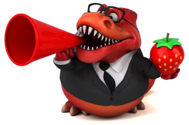 Çilek - 3d çizim ile eğlenceli Trex