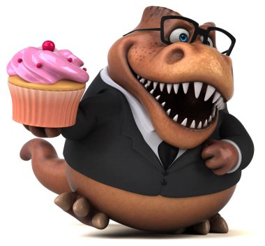 Kekle Eğlence Trex - 3D İllüstrasyon