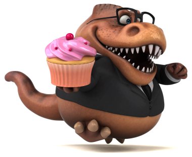 Kekle Eğlence Trex - 3D İllüstrasyon