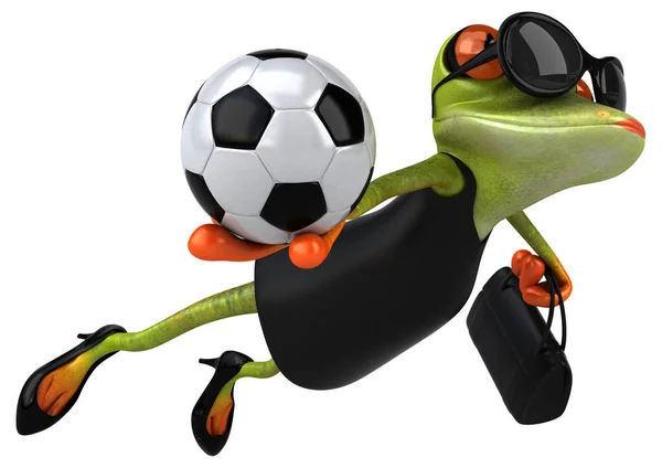 Fun Frog Ball Illustration — Stock Photo, Image