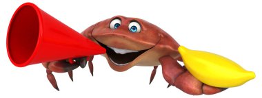 Muz - 3d çizim ile eğlenceli Yengeç