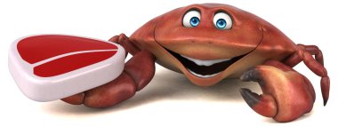 Etli yengeç - 3D Görüntü