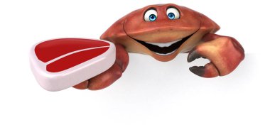 Etli yengeç - 3D Görüntü