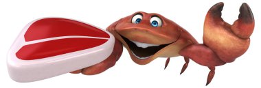 Etli yengeç - 3D Görüntü