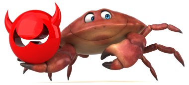 Virüs - 3d çizim ile eğlenceli Yengeç
