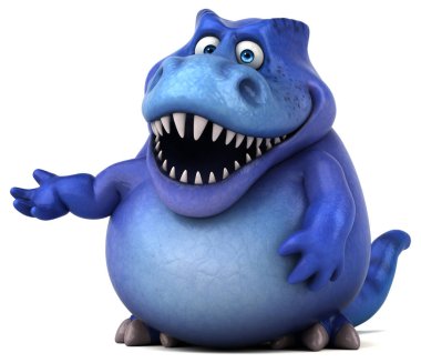 Eğlenceli dinozor - 3d çizim