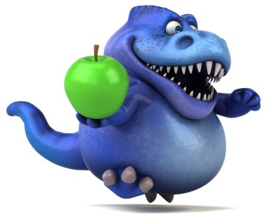 Apple - 3d çizim ile eğlenceli dinozor