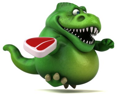 Et - 3d çizim ile eğlenceli dinozor