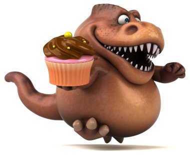 Kekle Eğlence Trex - 3D İllüstrasyon