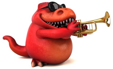 Fun Trex çalıyor - 3D Görüntü